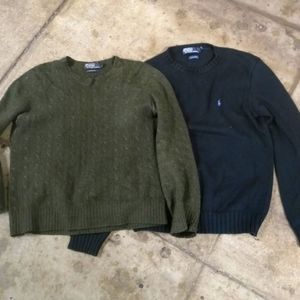Polo Ralph Lauren Sweaters  LOT OF 2 100 % Cashmere & Cotton